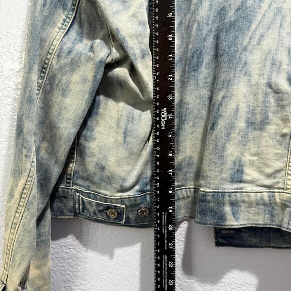 Levi's acid wash cropped jean jacket - Picture 3 of 5